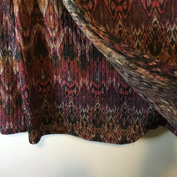 Canadian Clientele Retro Psychedelic Knit Wrap Over Top - Picture 5 of 15